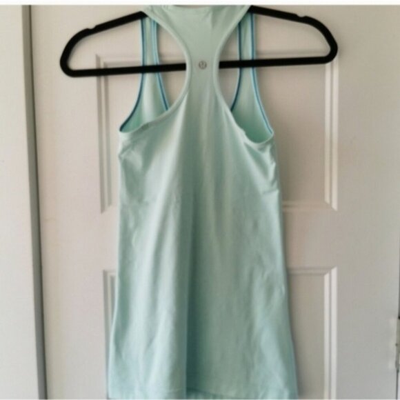 Lululemon  Racer Back Aqua Blue Tank Top - Picture 3 of 8